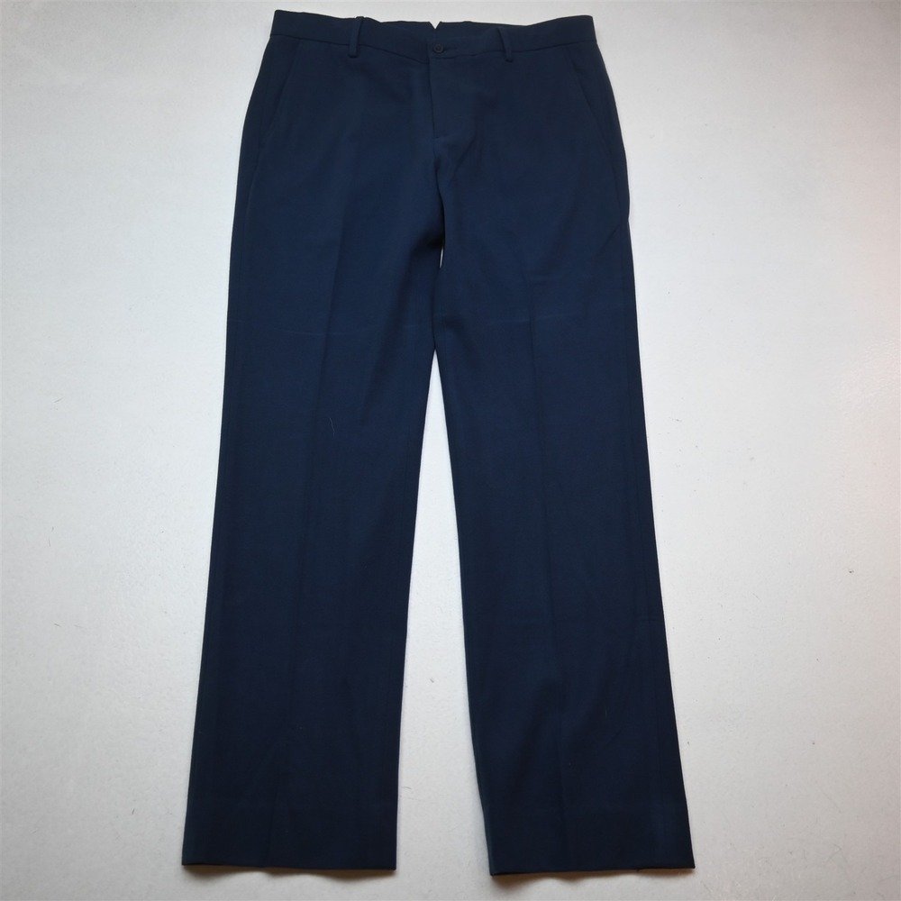 Bobby‎ Jones 34x30 Blue Jersey Flat Front Straight Dress Mens Pants